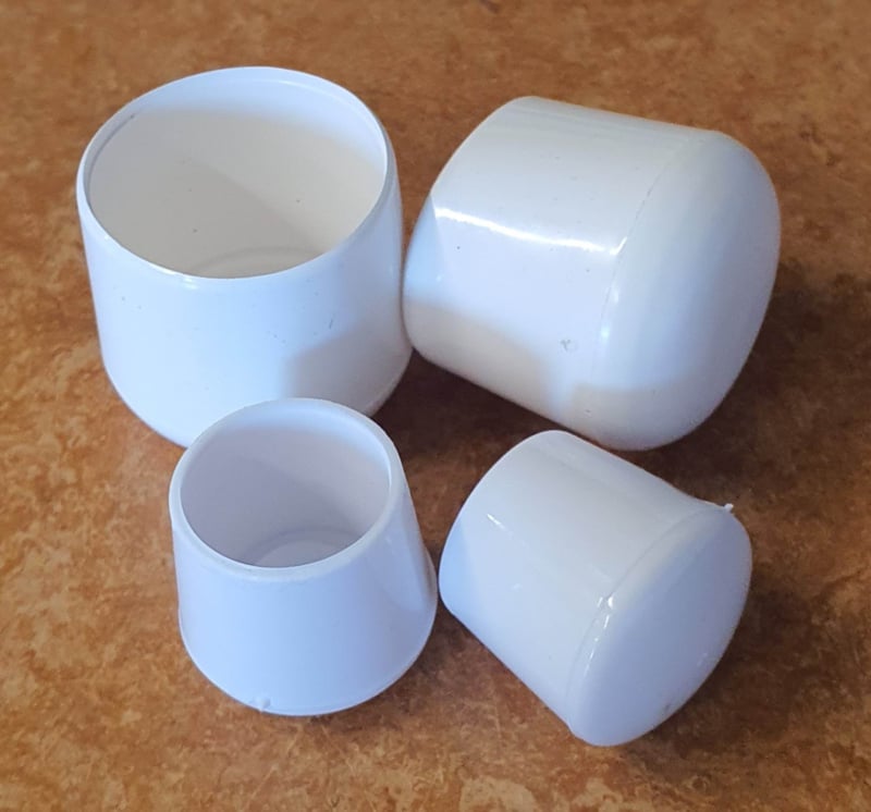 Omsteekdop PVC 25/26mm Wit