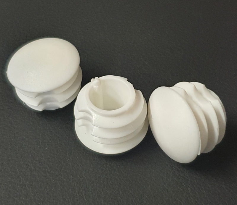 Lens head impact cap 34mm white, RAL 9003