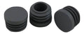 Insert cap, flat head, round, 18mm, grey (RAL 7040)