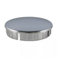 Chrome-plated push-in cover cap 22mm for 1.5mm wall thickness