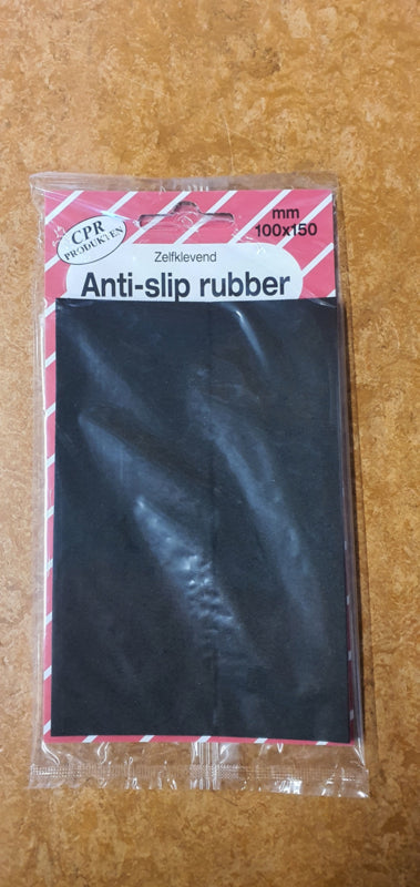 Anti-slip Rubber 100x150mm Zwart