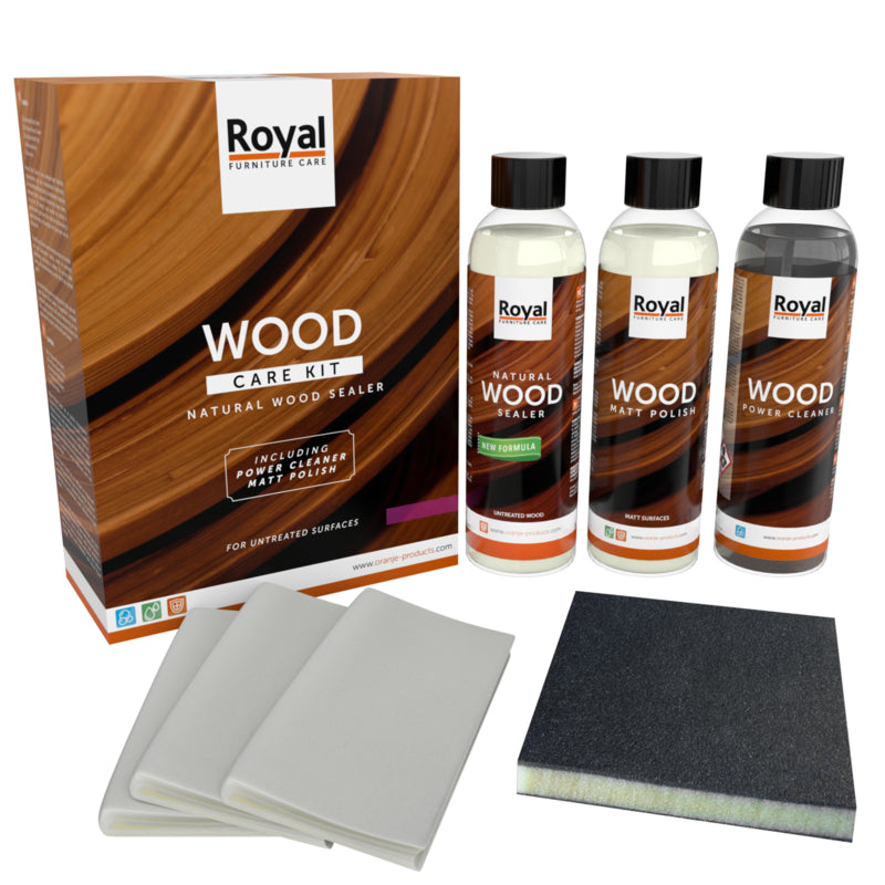 Wood Care Kit Natural Wood Sealer (3x 250ml)