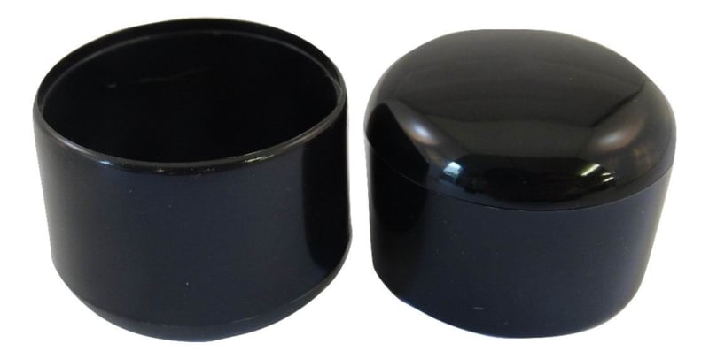 PVC End Cap 43/44mm Black
