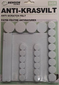 Anti-scratch felt assorted pack White (80 pieces)