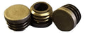 Knock-in cap, flat head, round, 28mm, black