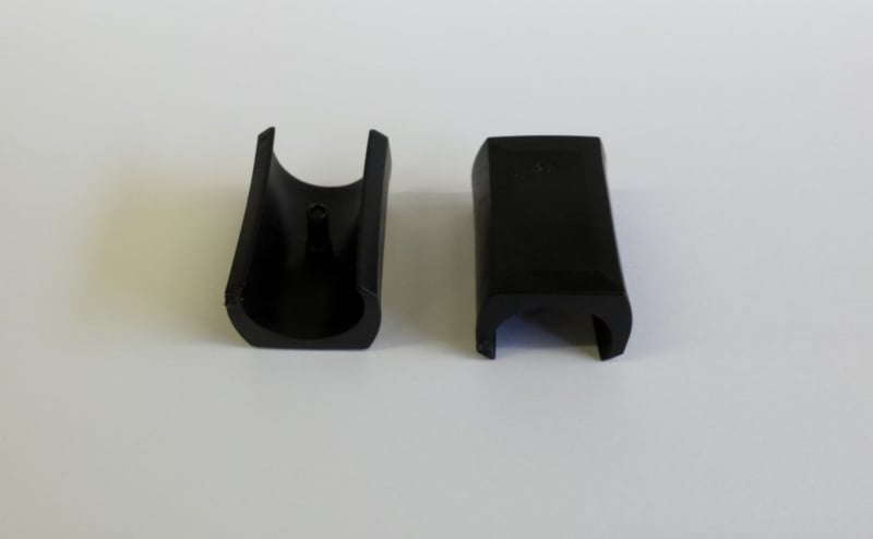 Zelfklemmende sleebuisdop 20-22mm Zwart