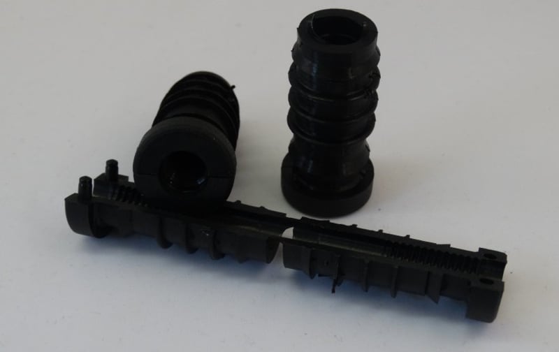 Draadbus M8, 22mm, met kunststof draad