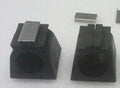 Tube frame clamp foot 19mm black