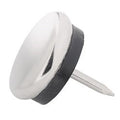 Metal glide, 28mm, with plastic dampening ring