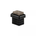 End cap, rectangular, 30x20mm with thermally welded felt layer