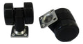 Swivel casters with bolt-on plate 28x28mm