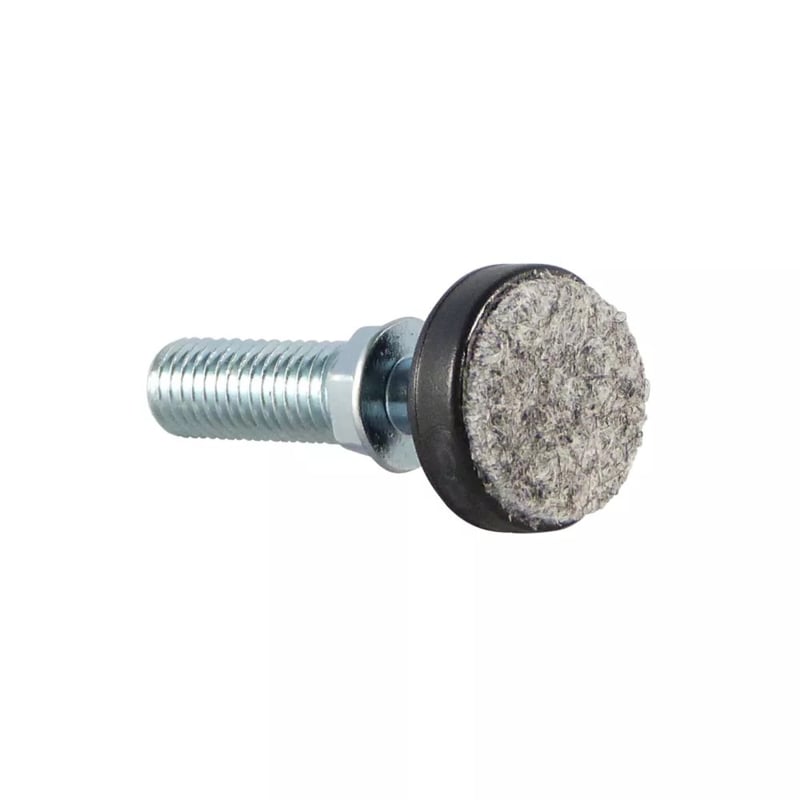Stelvoet met kogelgewricht met vilt, 25mm, M8x25