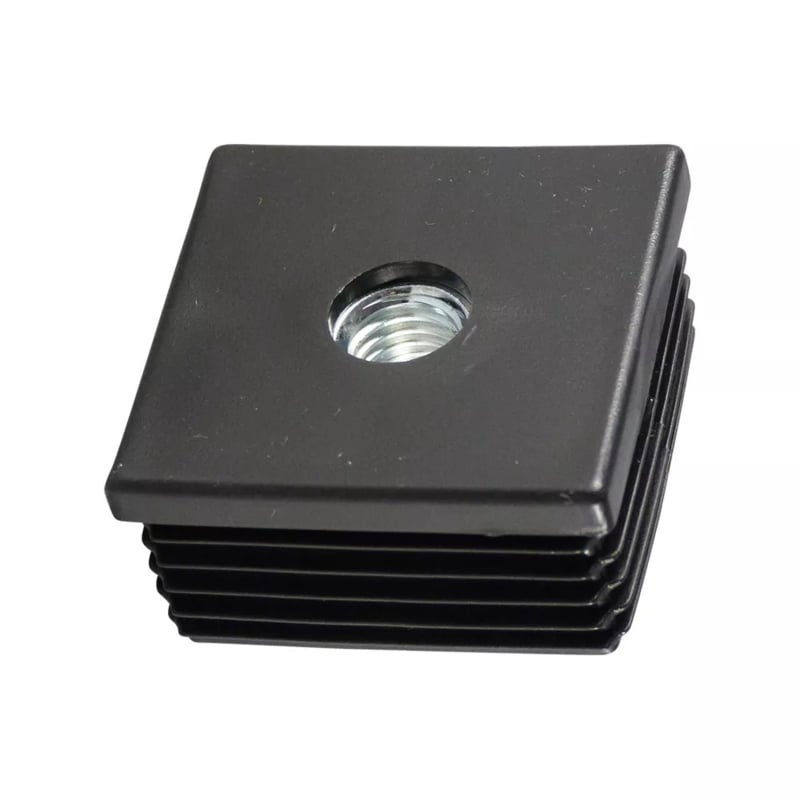 Square threaded insert, 30x30 with molded M8 nut