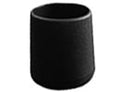 Plug-in End Cap Round, Patio Quality, 22mm Black