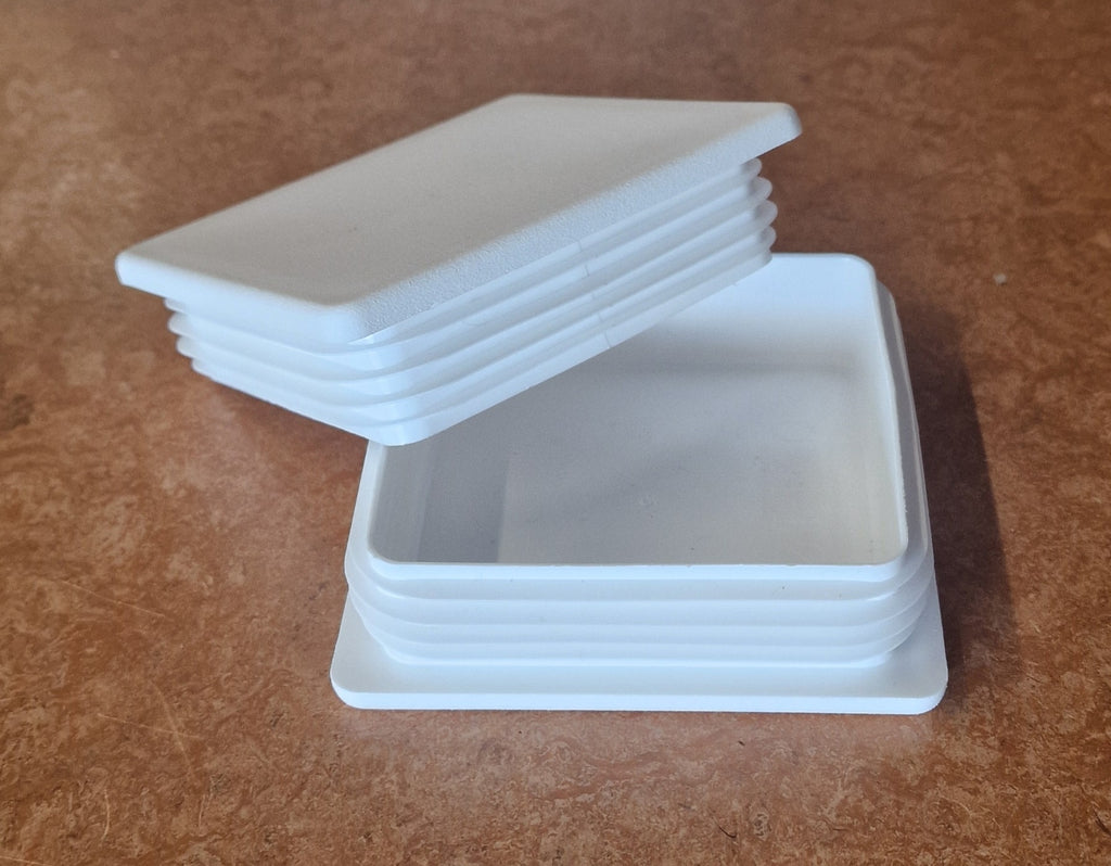 Insert cap, square, flat head, 110x110mm, white