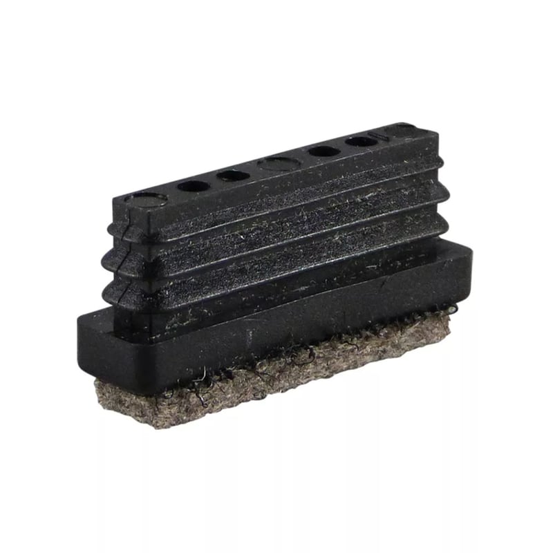 End cap, rectangular, 30x20mm with thermally welded felt layer