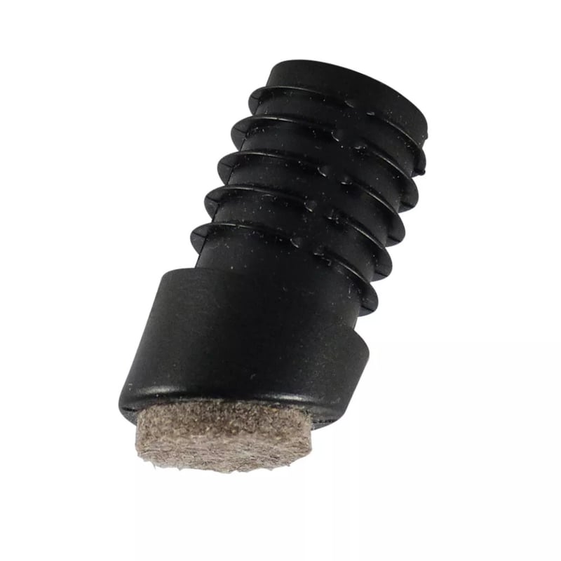 Angled end cap 12°-18°, 20mm, with felt