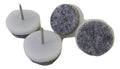 Felt glider with nail 20mm white