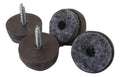 Felt glide with screw 28mm, brown